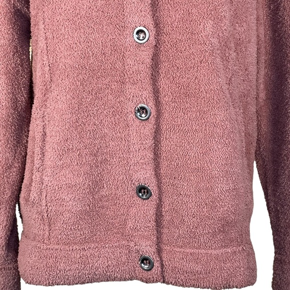 Tahari Women’s Mauve/Pink Plush Cozy Fleece Jacket Shacket XL - Picture 3 of 10